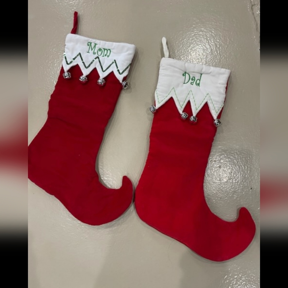 Mom and Dad Christmas Stockings